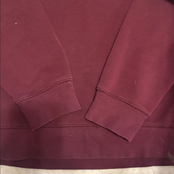 “BLONDE” Brunette The Label Burgundy Crew Neck Sweater - Picture 4 of 5